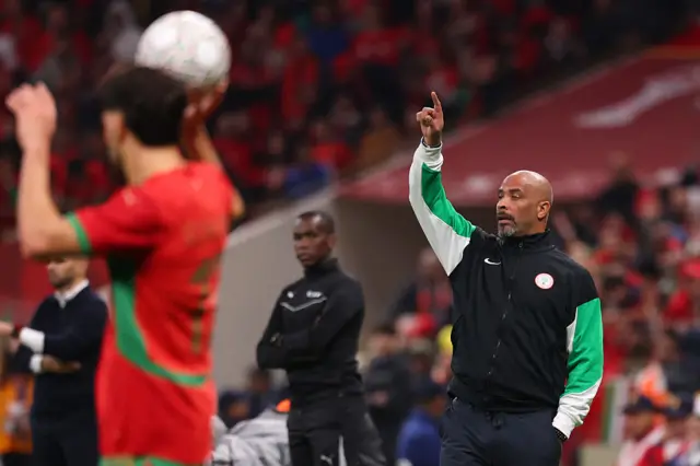 Eric Chelle gestures instructions to his players
