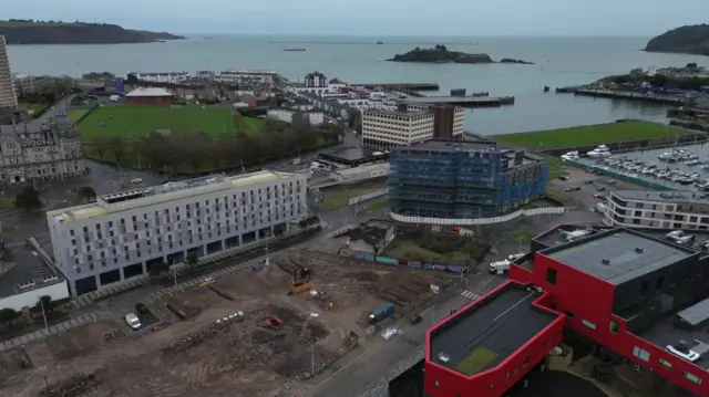 Aerial view of Plymouth