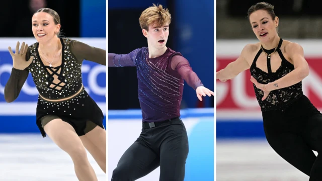 Nina Povey (left), Edward Appleby (centre) and Kristen Spours (right) will represent GB in the singles events