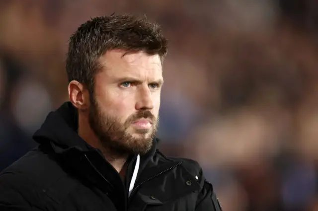 Michael Carrick watching Middlesbrough play at West Brom in October 2024