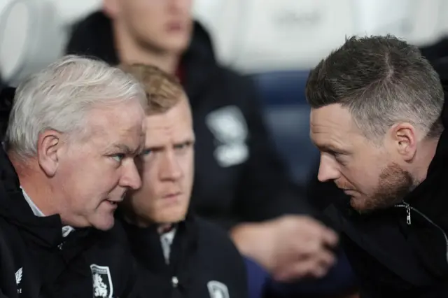 Middlesbrough manager Kim Hellberg (right) with assistant Adi Viveash