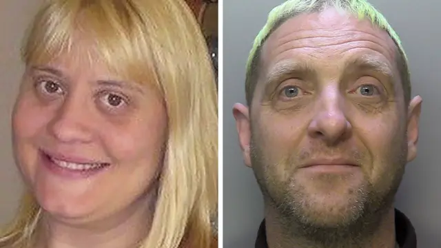 On the left, a blonde woman. On the right, a man with green hair.