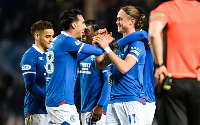 Bojan Miovski celebrates with Thelo Aasgaard