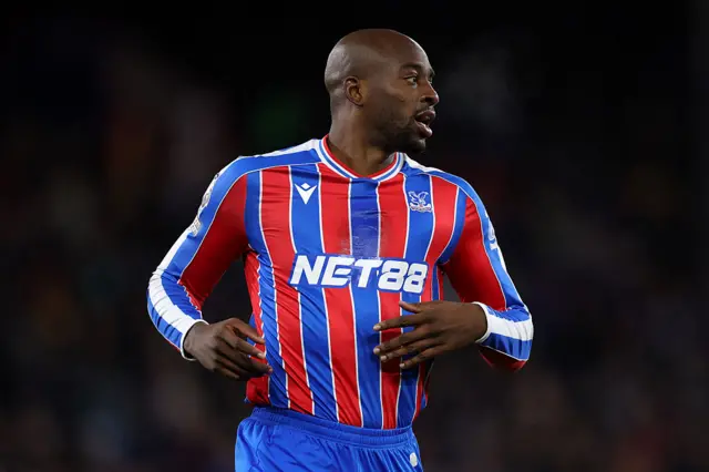 Jean-Philippe Mateta of Crystal Palace during the Premier League match between Crystal Palace and Fulham at Selhurst Park.