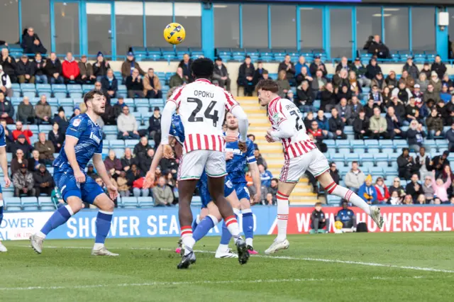 Michael Spellman of Newport County scores