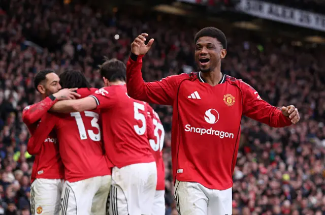 Amad Diallo of Manchester United celebrates