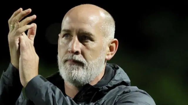 Larne manager Gary Haveron