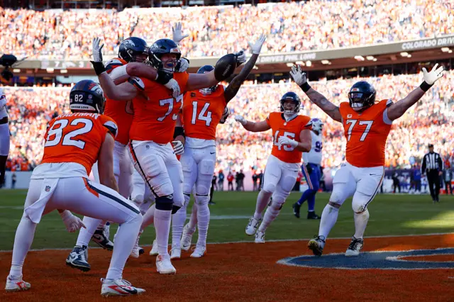 Denver Broncos celebrate