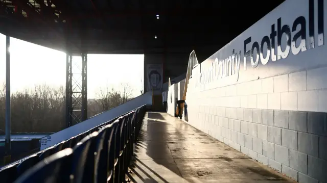 Edgeley Park in the sunshine ahead of kick-off