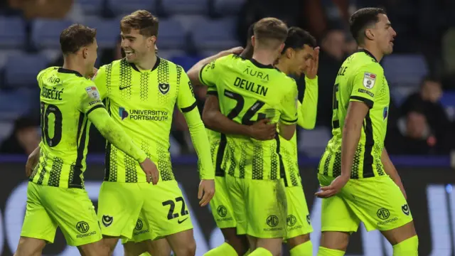 Portsmouth celebrate scoring