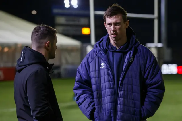 Adam Beard pitchside