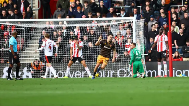 Kyle Joseph celebrates scoring