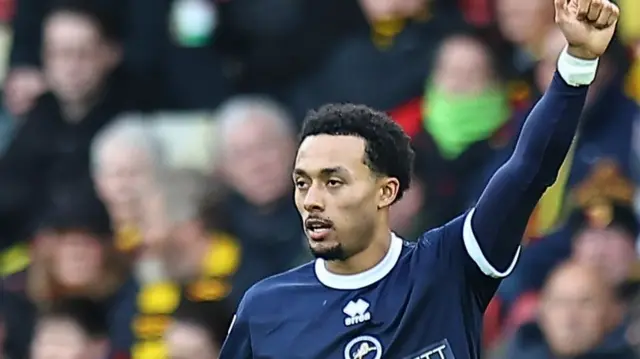 Millwall goalscorer Femi Azeez