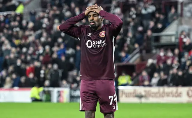 Elton Kabangu looks dejected