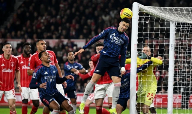 Arsenal's Gabriel Martinelli in action