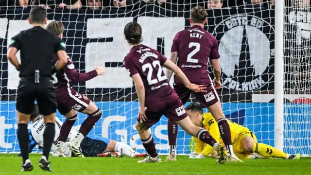 Ben Parkinson scores for Falkirk