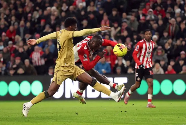 Brian Brobbey of Sunderland scores his team's second goal