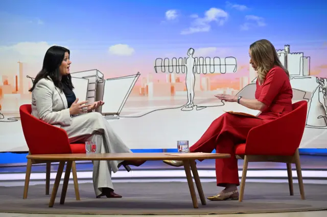 Lisa Nandy and Laura Kuenssberg.