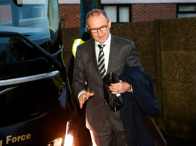 Martin O'Neill arrives at Rugby Park