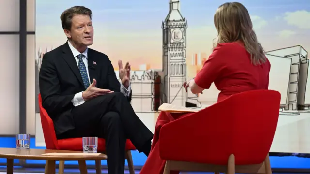 Richard Tice and Laura Kuenssberg.
