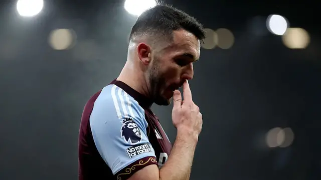 John McGinn playing for Aston Villa