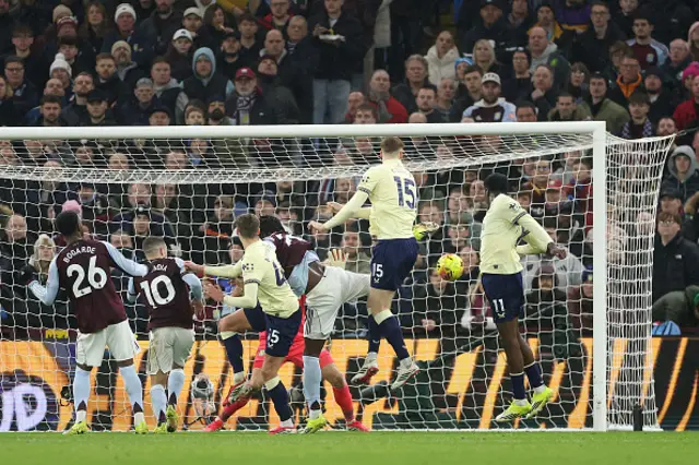 Jake O'Brien of Everton scores a goal which was disallowed
