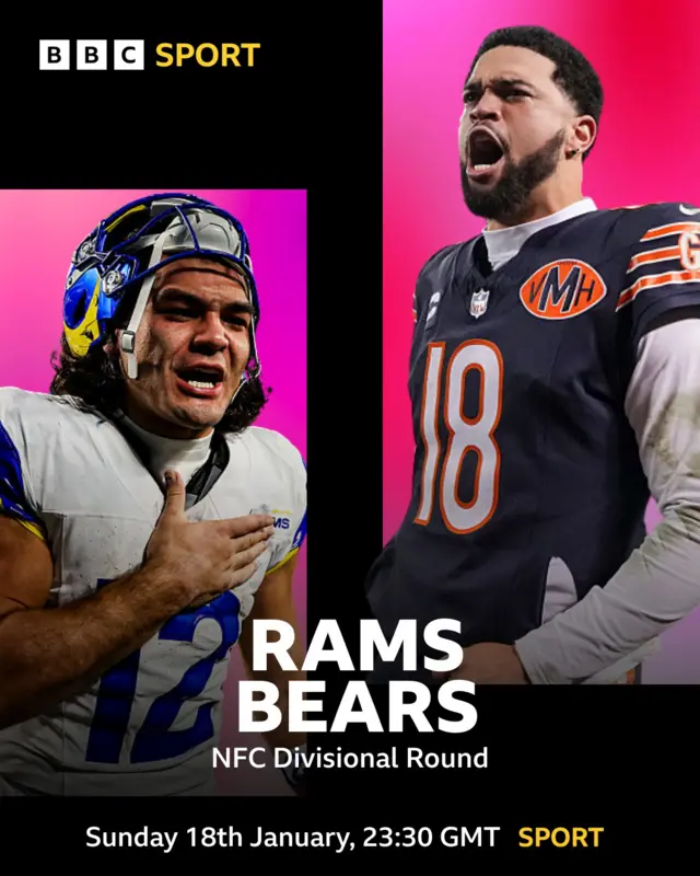 LA RAMS CHICAGO BEARS