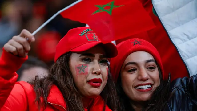 Morocco fans at the Africa Cup of Nations final