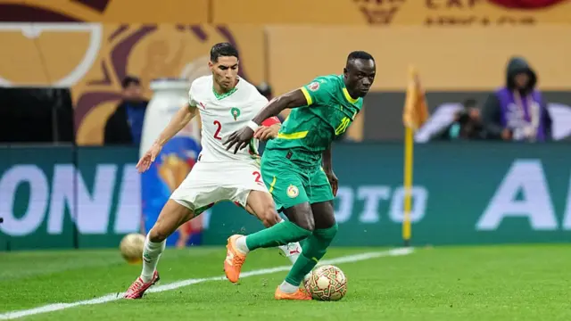 Sadio Mane on the ball for Senegal