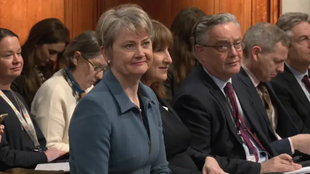 Foreign Secretary Yvette Cooper, plus Chancellor Rachel Reeves, are among the minister watching