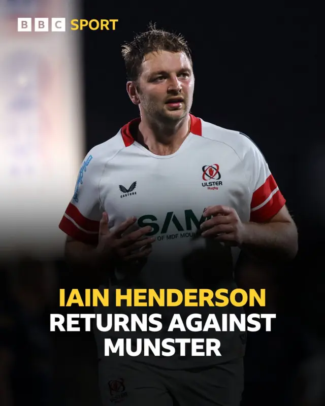 Ulster captain Iain Henderson