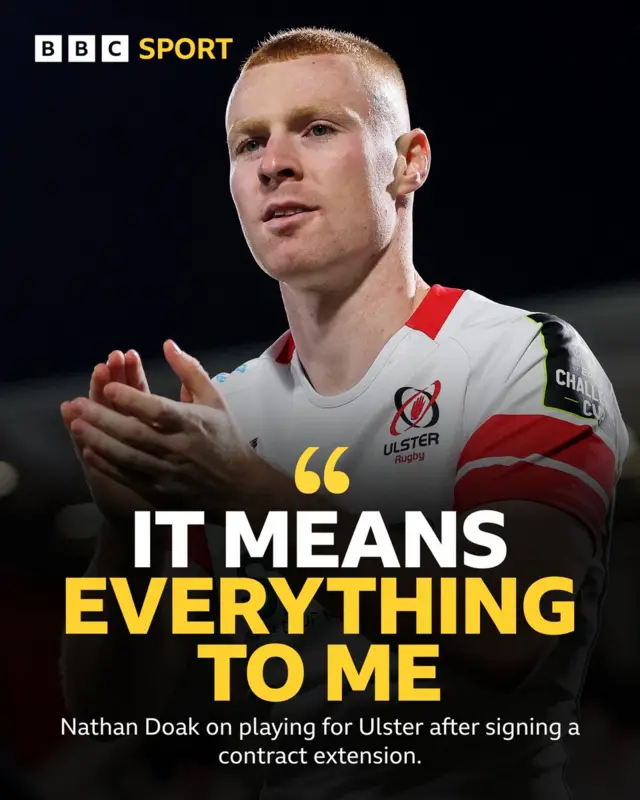 Scrum-half Nathan Doak, 24, made his Ulster debut in 2021
