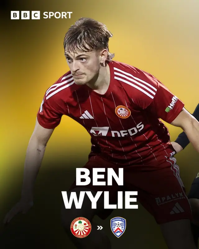 Ben Wylie has joined Coleraine on a two-and-a-half-year deal