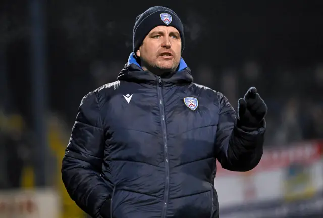 Coleraine manager Ruaidhri Higgins