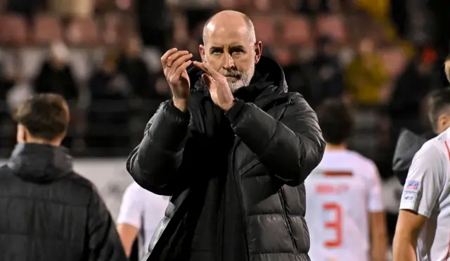 Larne manager Gary Haveron
