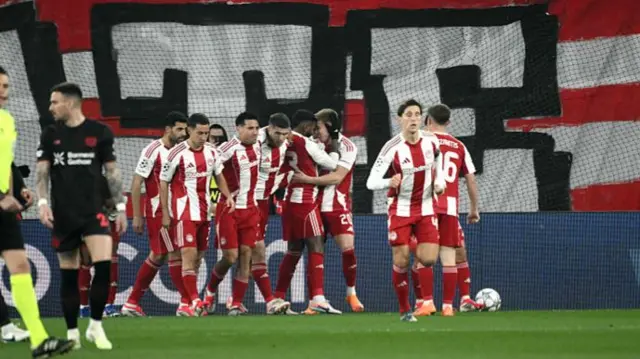 Olympiacos celebrate