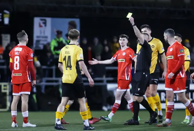 Paul Heatley is booked