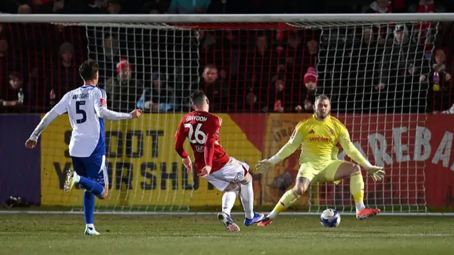 Ryan Graydon slots his second for Salford