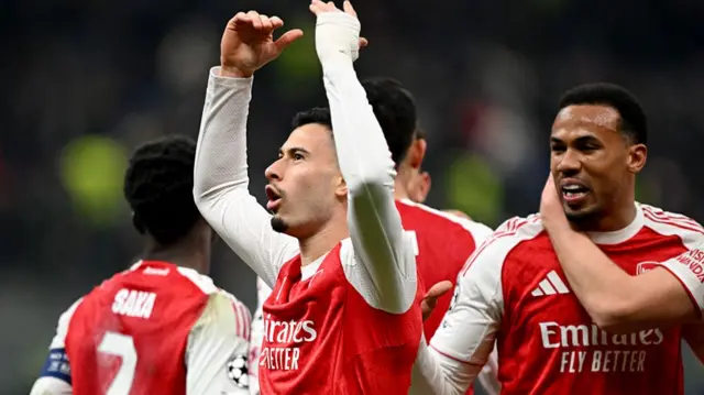 Martinelli celebrates