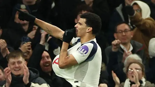 Solanke celebrates
