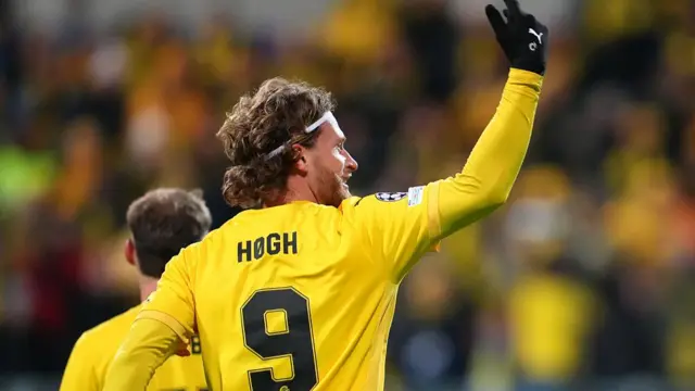 Hogh celebrates