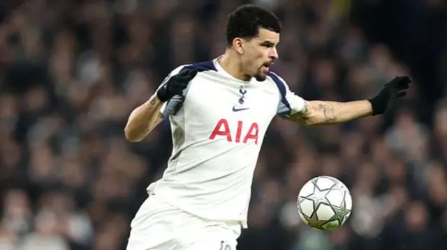 Dominic Solanke in action