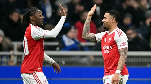 Jesus and Eze celebrate