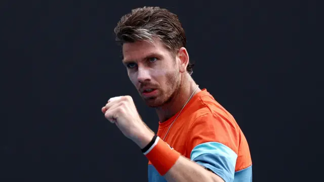 Cam Norrie reacts