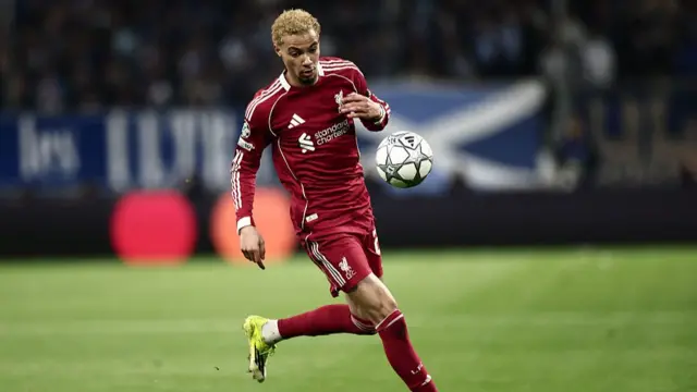Ekitike in action for Liverpool