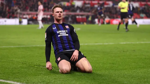 Tommy Conway celebrates scoring