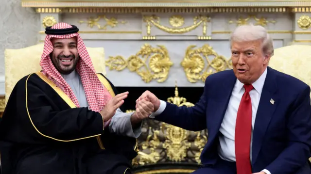 Saudi Crown Prince Mohammed bin Salman and Trump