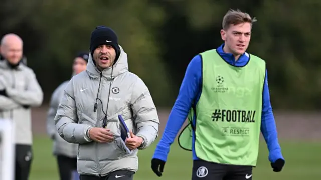 Rosenior and Delap in training