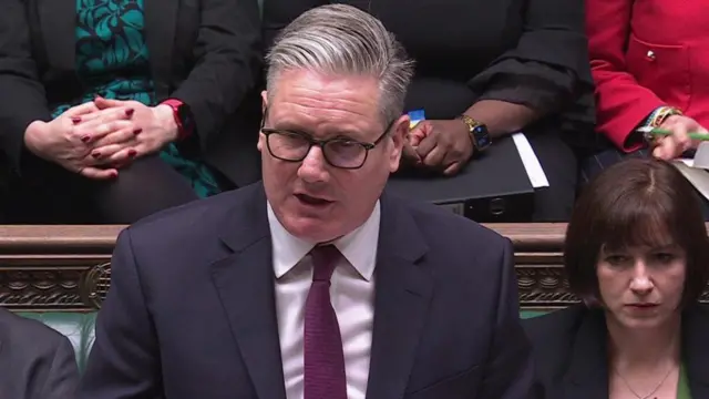 Starmer in the House of Commons.