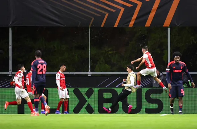 Braga players celebrate